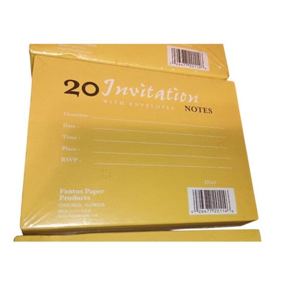 Fantus Paper Products Its A Celebration Invitation Greeting Card Notes Lot of 6 - Picture 3 of 3